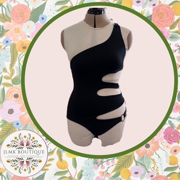 FREDERICK'S OF HOLLYWOOD AIRLIE CUT OUT ONE PIECE BATHING SUIT - NWT - Picture 1 of 9